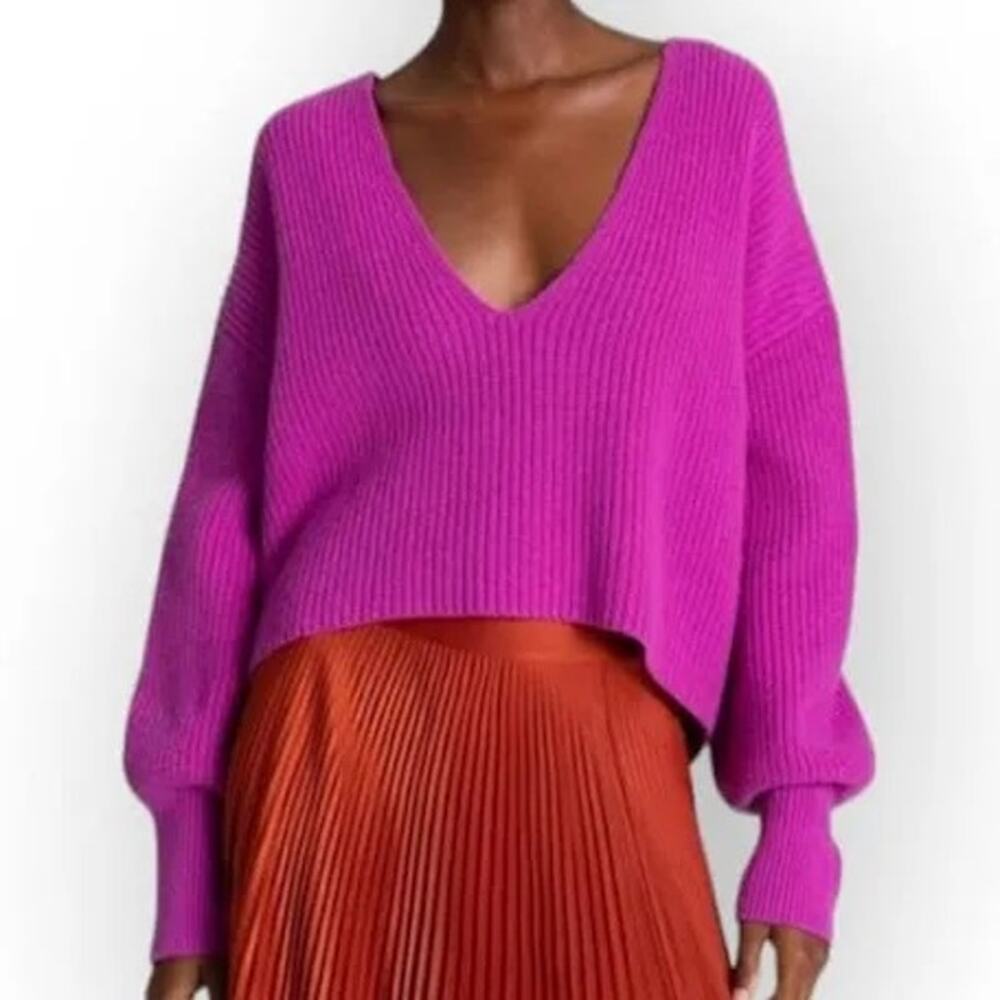 A.L.C. Melanie sweater in a vibrant orchid size L